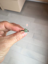 Load image into Gallery viewer, 100% natural type A icy watery light green white clear four-prong jadeite jade ring group PC8