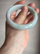 Load image into Gallery viewer, 56.5mm 100% natural type A green/white/purple/red (FU LU SHOU) jadeite jade bangle BP54-0621