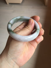Load image into Gallery viewer, 54mm Certified Type A 100% Natural dark green purple(苏堤绕绿) Jadeite Jade bangle PC103-9161