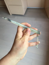 Load image into Gallery viewer, 15.5cm 100% Natural icy watery black/clear (水墨) Xiu Jade Serpentine hairpin AW28