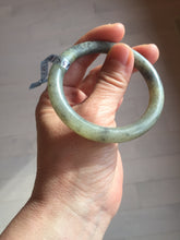 Load image into Gallery viewer, 51mm Certified 100% Natural Green/ black/gray sesame paste 芝麻糊 青花 round cut nephrite Jade bangle HHE104-5567