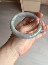 Load image into Gallery viewer, 59.2mm Certified Type A 100% Natural white/light purple/brown/yellow/gray(FU LU SHOU) Jadeite Jade bangle BF104-8634