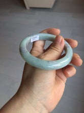 Load image into Gallery viewer, 57.5mm certified Type A 100% Natural light green/purple/black Jadeite Jade bangle BM102-5271