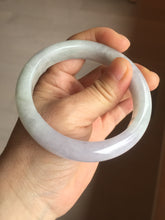 Load image into Gallery viewer, 58.7mm certified Type A 100% Natural icy watery green/purple Jadeite Jade bangle AU17-0866