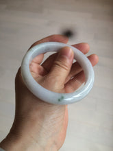 Load image into Gallery viewer, 58.9mm Certified Type A 100% Natural white/green/light purple Jadeite Jade bangle AZ23-5073