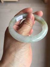 Load image into Gallery viewer, 53.8mm certified 100% natural Type A icy watery green brown purple  jadeite jade bangle BL113-9438