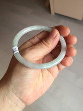 Load image into Gallery viewer, 55.9mm Certified Type A 100% Natural white/light green/gray/black(WuJi) Jadeite Jade bangle BG210-8573