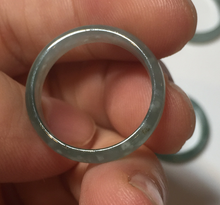 Load image into Gallery viewer, 17.7mm 7 1/2 100% natural type A icy watery green/blue icy watery Guatemala jadeite jade band ring group BP77