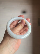 Load image into Gallery viewer, 58.2mm certified type A 100% Natural light green/white/purple jadeite jade bangle AE63-6538