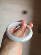 Load image into Gallery viewer, 53.2mm Certified type A 100% Natural light green/purple Jadeite bangle AZ87-1632