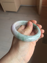 Load image into Gallery viewer, 58mm Certified 100% natural Type A green/purple jadeite jade bangle PB95-8990