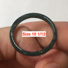 Load image into Gallery viewer, 100% natural type A icy watery light green/blue/gray  Guatemala jadeite jade band ring R118