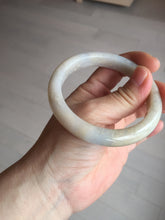 Load image into Gallery viewer, 57.5mm Certified Type A 100% Natural white/yellow/brown (golden sand) Jadeite Jade bangle BM52-7050