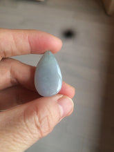 Load image into Gallery viewer, 100% natural icy watery green purple white yellow type A jadeite jade water drop/blessed melon/bamboo pendant necklace group BG45