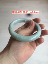 Load image into Gallery viewer, 54-62mm certified Type A 100% Natural light green white Jadeite Jade bangle GL7