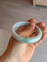Load image into Gallery viewer, 57.5 mm Certified Type A 100% Natural sunny green/light purple Jadeite Jade bangle BM26-0790