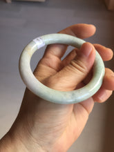 Load image into Gallery viewer, 54.5mm Certified Type A 100% Natural light green purple yellow round cut Jadeite Jade bangle GL48-8-4051