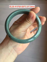 Load image into Gallery viewer, 59-62mm Certified type A 100% Natural dark green/blue/black/gray Guatemala Jadeite bangle group GL35