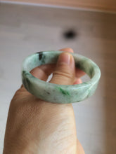 Load image into Gallery viewer, 51.7mm Certified type A 100% Natural sunny green/purple square Jadeite Jade  bangle AZ59-7279