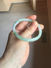 Load image into Gallery viewer, 48mm certified 100% natural Type A light green purple slim oval jadeite jade bangle PB207-2839