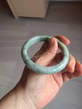 Load image into Gallery viewer, 55.7mm certified 100% natural type A green/yellow/gray jadeite jade bangle AU53-0246
