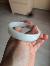 Load image into Gallery viewer, 53.4mm Certified Type A 100% Natural light purple/yellow/white square Jadeite Jade bangle Y153-8058