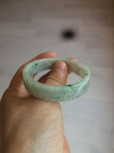 Load image into Gallery viewer, 50.5mm Certified type A 100% Natural sunny green/purple square Jadeite Jade bangle AZ58-7270