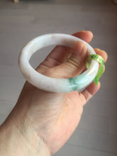 Load image into Gallery viewer, 56.5mm certified 100% natural Type A green purple brown jadeite jade bangle G77-5703