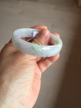 Load image into Gallery viewer, 51.2mm Certified Type A 100% Natural light green purple jadeite jade bangle AA100-9100
