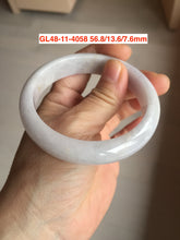 Load image into Gallery viewer, Size 50-57mm Type A 100% Natural dark green/white/black Jadeite Jade bangle with defects group Gl48