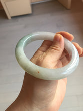 Load image into Gallery viewer, 60.4mm certified Type A 100% Natural icy watery light green/purple Jadeite Jade bangle BF145-9528