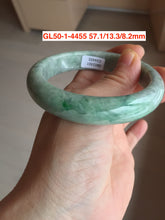 Load image into Gallery viewer, 52-63mm certified Type A 100% Natural dark green/white/black Jadeite Jade bangle group with defects GL1