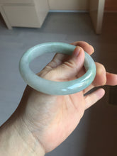 Load image into Gallery viewer, 58.5mm Certified Type A 100% Natural icy watery green/purple chubby Jadeite Jade bangle PB246-9529