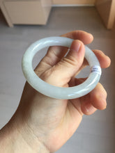 Load image into Gallery viewer, 54.2mm Certified Type A 100% Natural light green/purple/white round cut Jadeite bangle PD103-4905
