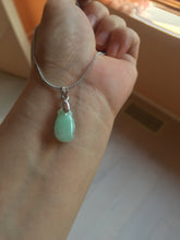 Load image into Gallery viewer, 100% natural type An icy watery light purple green white blessed melon 福瓜) Jadeite Jade pendant group BP58