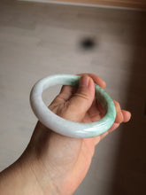 Load image into Gallery viewer, 59.7mm Certified 100% natural type A sunny green white/light purple jadeite jade bangle Z137-5420