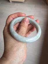 Load image into Gallery viewer, 56.8mm certified Type A 100% Natural light green brown Jadeite Jade bangle D141-4034