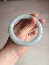 Load image into Gallery viewer, 59.1mm Certified Type A 100% Natural light green chubby round cut Jadeite Jade bangle BM24-4587