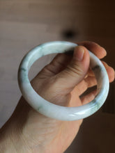 Load image into Gallery viewer, 59.5mm Certified 100% natural type A green white/light purple jadeite jade bangle AT86-9566