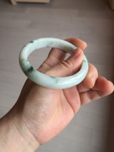 Load image into Gallery viewer, 57.5mm Certified 100% natural Type A green/white jadeite jade bangle BM32-9745