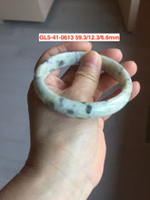 Load image into Gallery viewer, Sale! Certified type A 100% 50-59mm Natural green/white/beige/eggplant purple/black spring garden Jadeite bangle group GL5(31-50)
