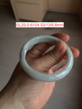 Load image into Gallery viewer, 54-63mm certified Type A 100% Natural dark green/white/black Jadeite Jade bangle group with defects GL23