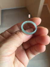 Load image into Gallery viewer, 18.5mm 8 1/2 100% natural type A dark green/gray/black Guatemala jadeite jade band ring BP153