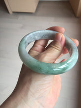 Load image into Gallery viewer, 60.2mm certified type A 100% Natural green/black/red chubby Jadeite Jade bangle B119-9123