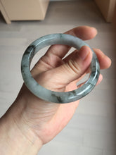 Load image into Gallery viewer, 56.9mm 100% natural Type A dark green Chinese painting (水墨) jadeite jade bangle AH94-4484