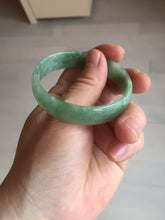 Load image into Gallery viewer, 52.5mm certified natural 100% natural Type A sunny green thin jadeite jade bangle E136-0937