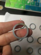 Load image into Gallery viewer, 100% natural type A light green/blue Guatemala jadeite jade band ring C123