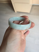 Load image into Gallery viewer, 51mm Certified Type A 100% Natural light purple/white square Jadeite Jade bangle BN98-2703