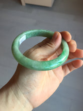 Load image into Gallery viewer, 60mm Certified Type A 100% Natural sunny green gray Jadeite Jade bangle BG233-9884