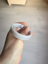 Load image into Gallery viewer, 51mm Certified Type A 100% Natural light purple/white square Jadeite Jade bangle BN93-2719